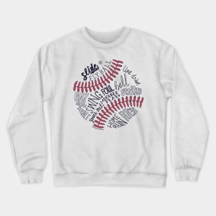 Baseball Words © GraphicLoveShop Crewneck Sweatshirt